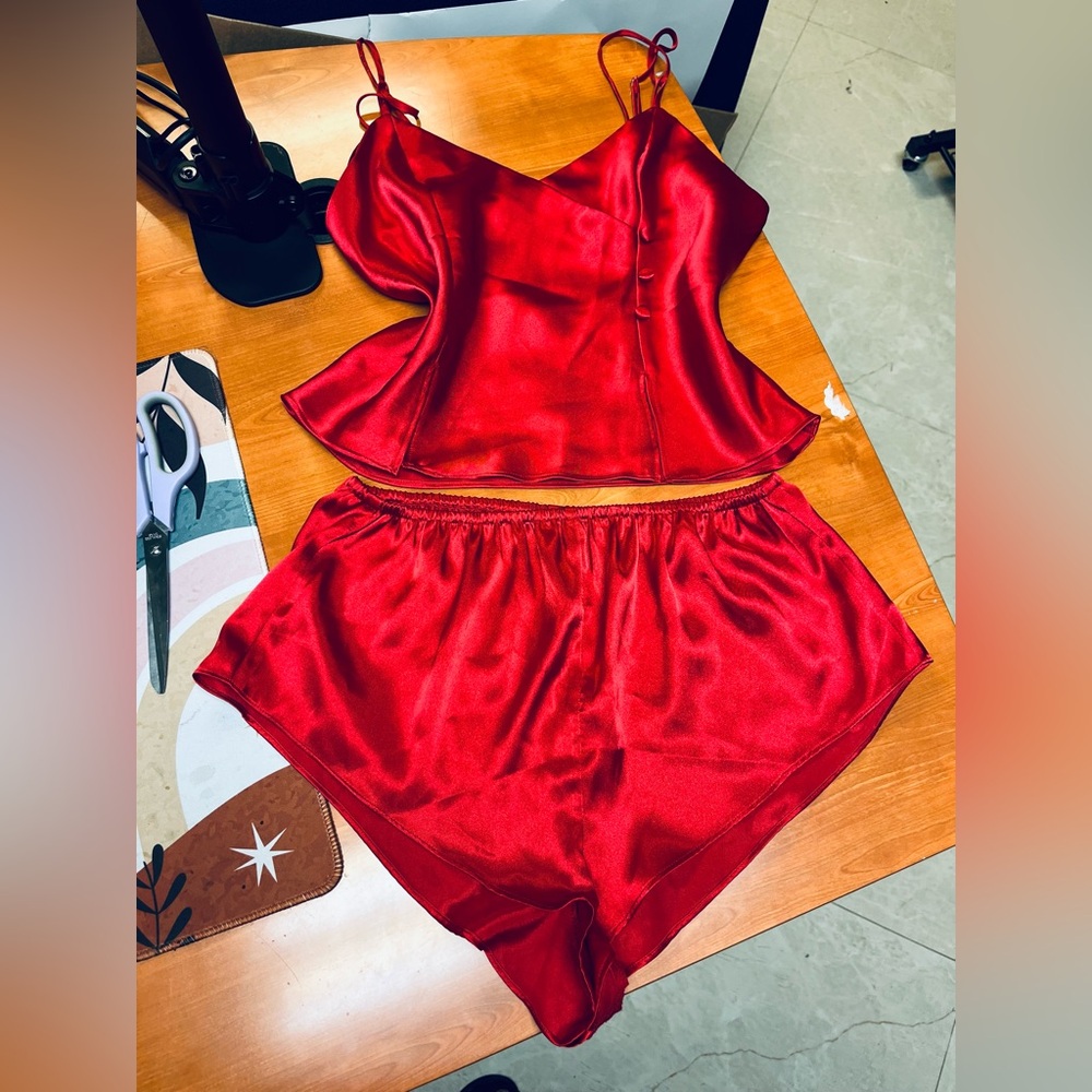 Vintage 90s Frederick’s of Hollywood Red Lingerie Set – Size S